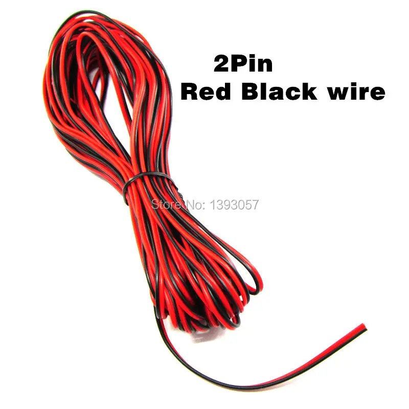 10 м/лот 22awg провод 2pin Луженая Медь изолированный ПВХ проводной провод 22 awg электрический кабель для светодиодной ленты провод освещения