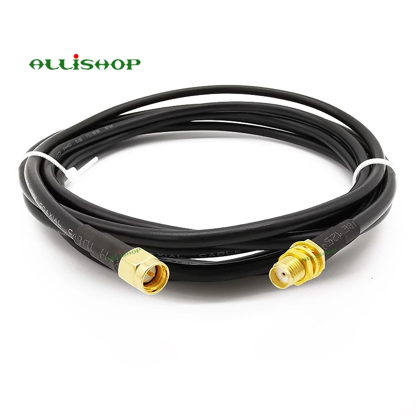 1-30 meters Low Loss Extension Antenna Cable RG58 SMA Male to SMA Female Connector Coaxial Pigtail For LTE 3G 4G LTE Ham ADS-B