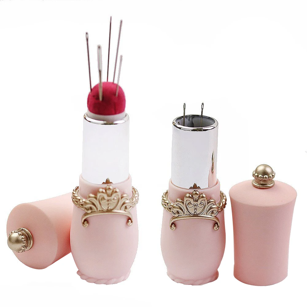 Иглы в форме губной помады с 5 иглами для шитья|pin cushion|needle pin cushionsewing cushion |