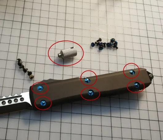 Костюм для подлинной серии Ultratech и Troodon заклепки для ножа Ручка крепления резак вал винт