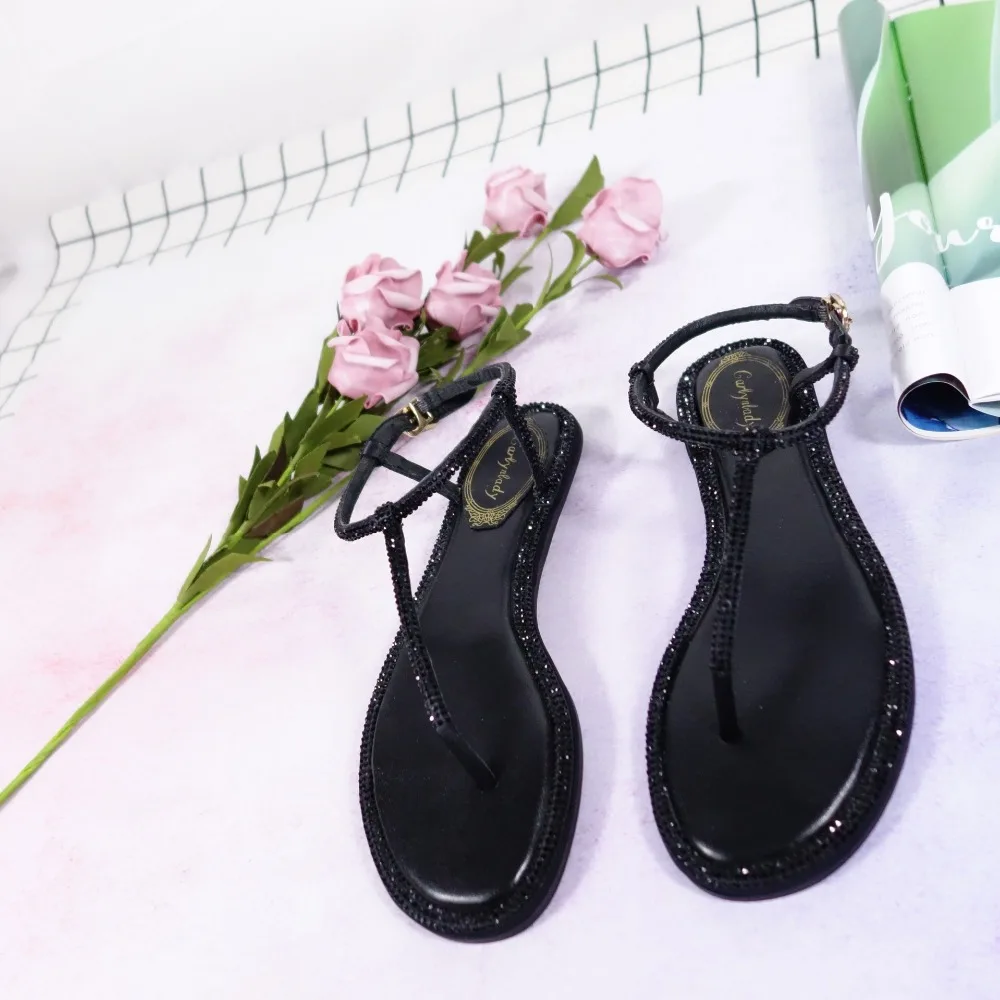 chain flat sandals