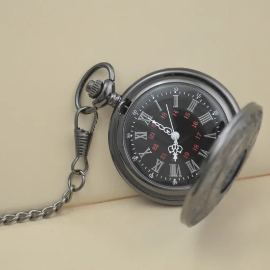 wholesale dual display gift retro quartz machinery men antique black