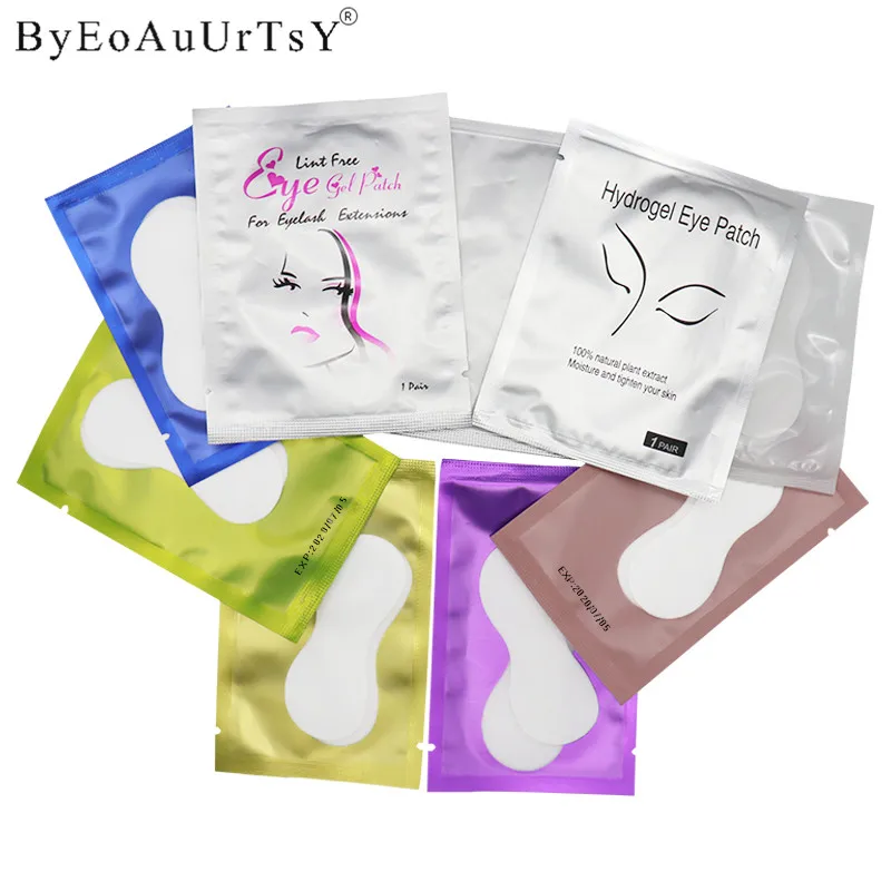 100pcslot New Design Under Eye Paper Patches Lint Free Eyelash Extension Lash Grafted Sticker False Eye Makeup Tools Popular (18)