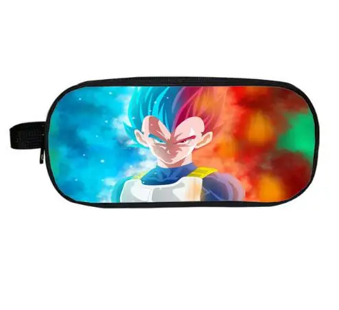 Аниме Dragon Ball косметички Sun Goku пенал для мальчиков школьный чехол Детские Чехлы мультфильм макияж сумка материал, школьные карандаши - Цвет: photo color