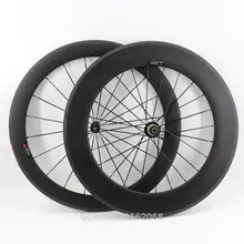 Новейший легчайший 700C Передний 60 мм+ задний 88 трубочный ободок, мм Дорожный велосипедный Аэро матовый UD Полный углеродного волокна наборы велосипедных колес
