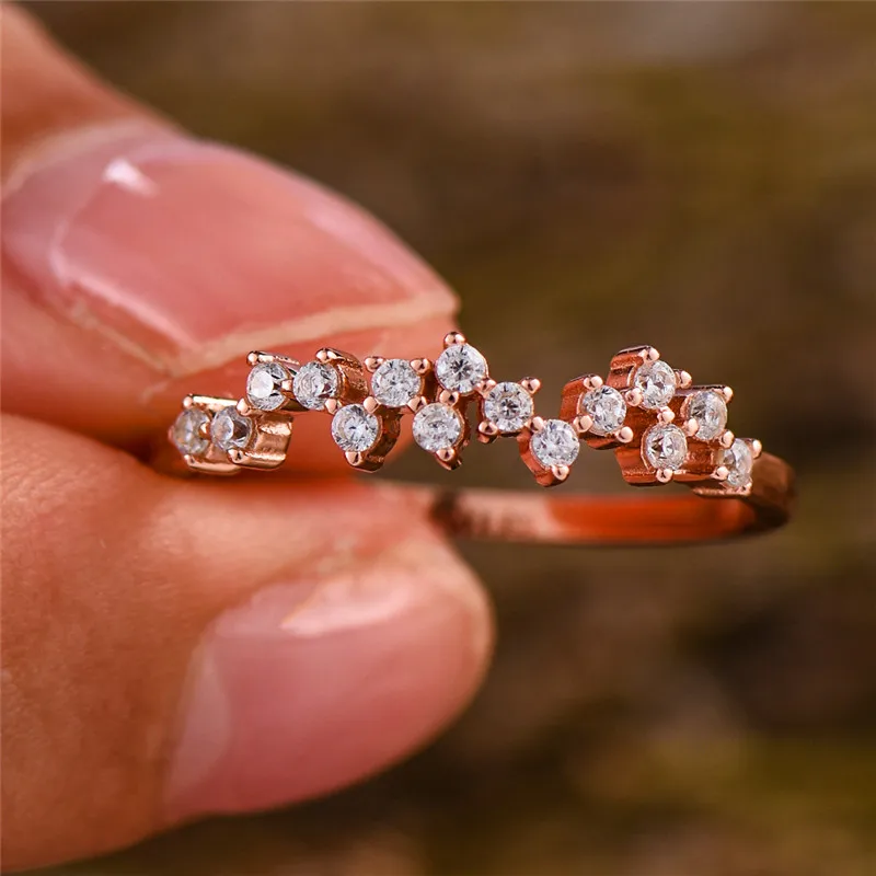 Роскошное женское маленькое круглое кольцо с камнем, Настоящее 925 пробы, серебряное кольцо на палец, Boho Promise, обручальные кольца для женщин