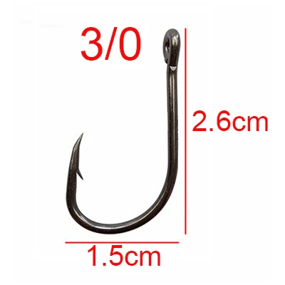 3 0 JSM 100 шт. 9260 высокоуглеродистой стали рыболовные крючки для морской рыбалки безупречные О 'Шонесси приманки рыболовные крючки Размер 2/0 3/0 4/0 6/0 7/0 - Цвет: 3 0