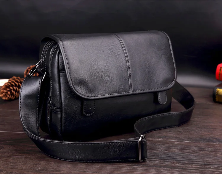 Men Handbag Vintage Style Casual Messenger Bags Men's Shoulder Bag Travel Crossbody Bags CJJJing