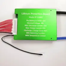 3.6V 3.7V 13S 48V E-bike Li ion battery 18650 BMS 35A battery BMS Charging Voltage 54.6V With balance