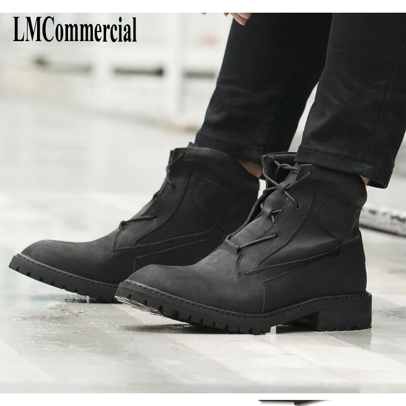 Coreanos Botas Invierno Tendencia Zapatos Cuero De Corta Montar Otoño Los Retro Vestido E Espana Hombres P4f1wqY7E