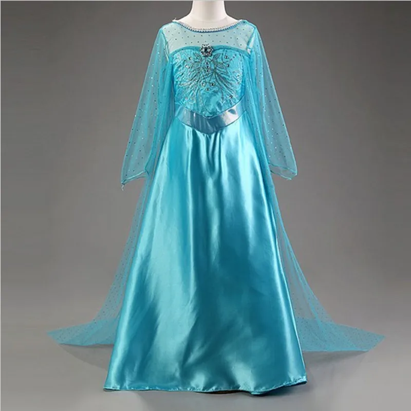 Kids Anna Elsa Costumes Dresses for Girls Children's Princess Girl Dress The Snow Queen
