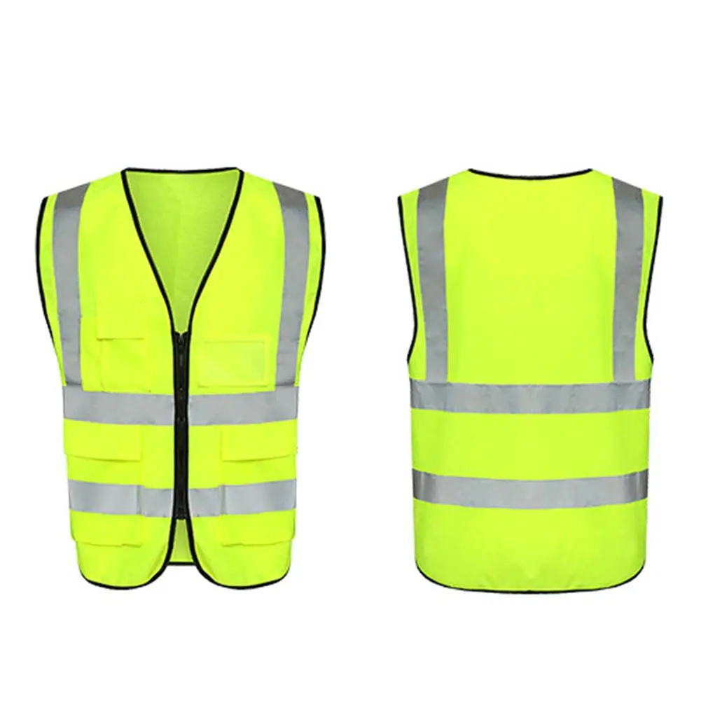 DAUERHAFT Chaleco de Seguridad Chaleco de Noche Reflectante Alta Visibilidad Transpirable para Night Runner