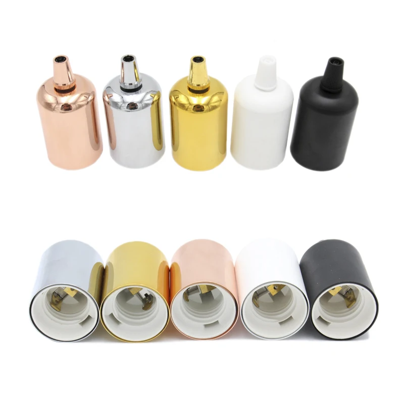 2pcs/lot E27 Lamp Socket Cover Metal Lamp Cup for Pendant light