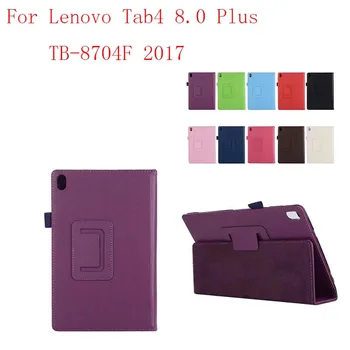 

New Fashion Design Luxury Grand Book Cover case for Lenovo Tab4 8.0 Plus TB-8704F 2017 Tablet Stand Leather Cases 20pcs/lot