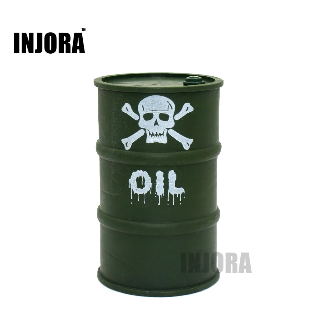 

INJORA Military Plastic Oil Drum Tool for 1/10 RC Rock Crawler Axial SCX10 90047 TAMIYA CC01 RC4WD D90 D110 TF2 Traxxas TRX4