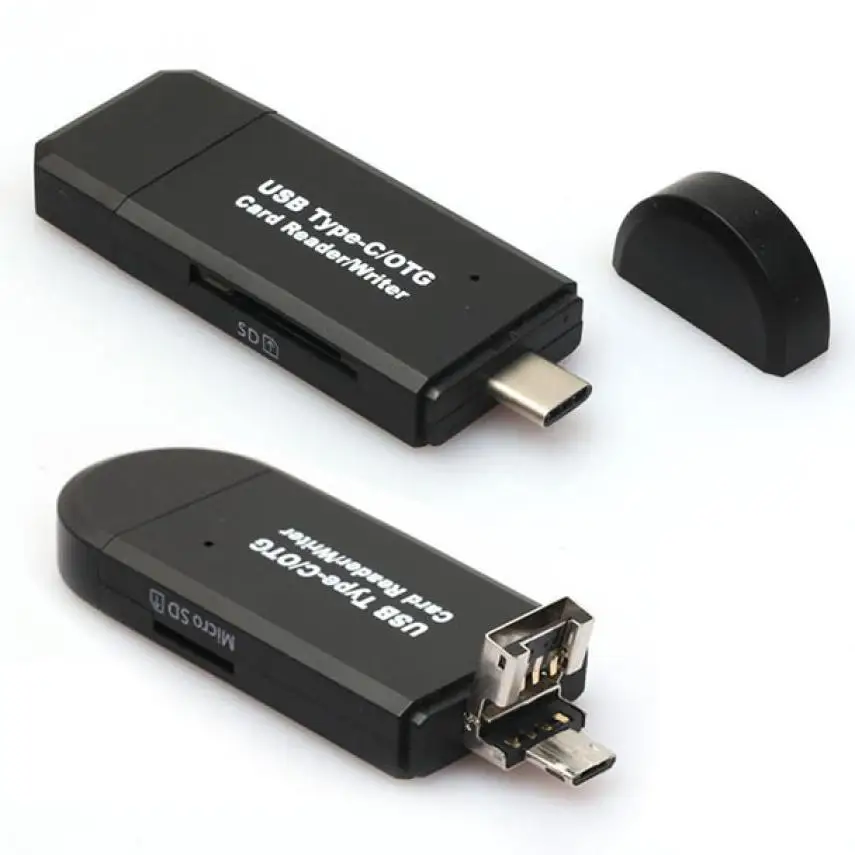 Binmer высокое качество USB-C Тип C/USB 2,0/Micro USB/OTG TF SD MMC Card Reader для телефона macbook оптовая продажа 18Mar28