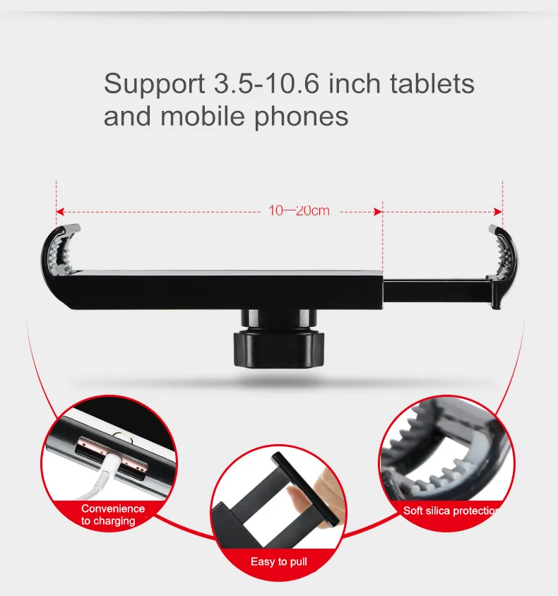 Регулируемая Кровать Подставка для планшета 110 см Универсальный вращающийся настольный держатель для мобильного телефона для iPad 3,5-10,6''