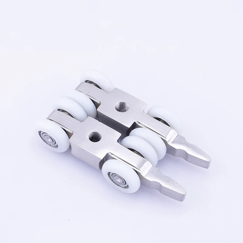 folding door roller ultra quiet wooden furniture sliding door pulley hanging track curtain nylon