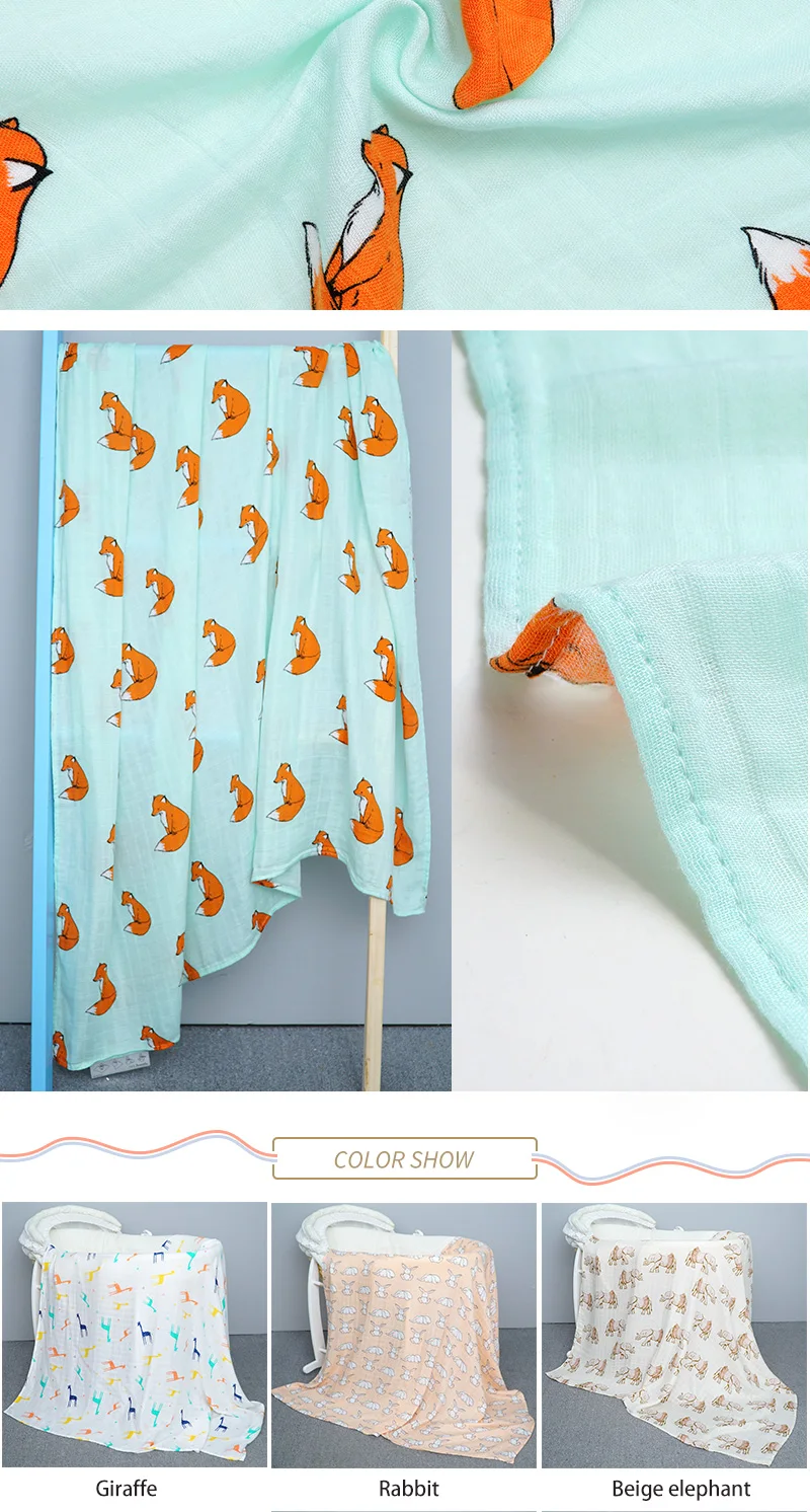 Детские Одеяло s новорожденных одеяло для новорожденных мягкая обертывание муслиновой пеленкой маленьких Ванна Полотенца милые