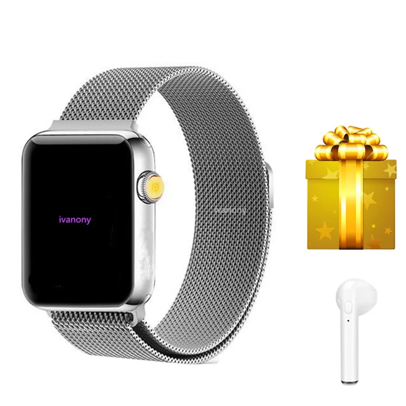 

Smart watch+earphone/set IWO 8 Smartwatch 2019 new arrival with Heart Rate monitor 44mm Watch Series 4 for iphone 6 7 8 X XR