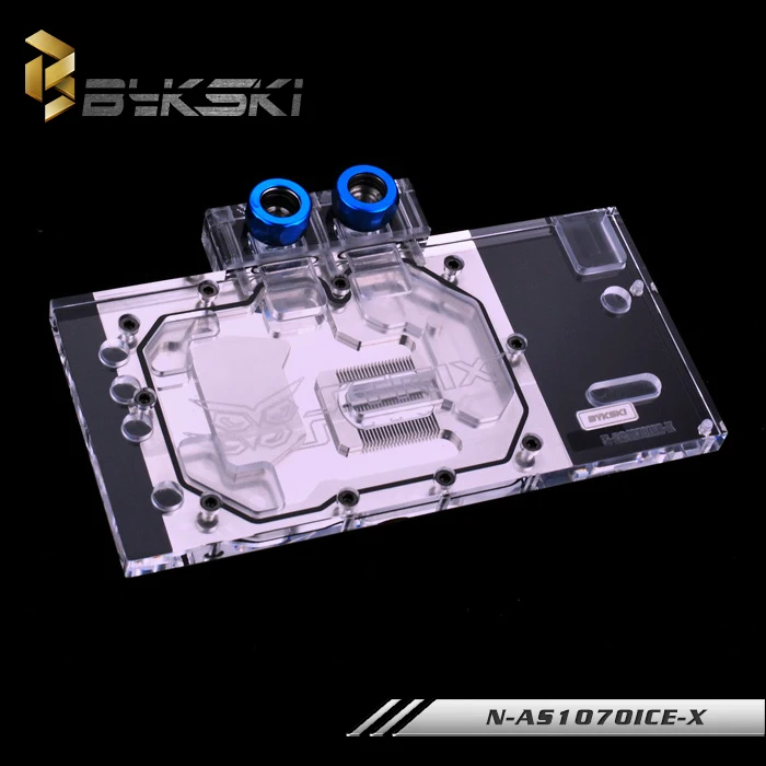 Bykski N-AS1070ICE-X AS& US GTX1070 Ice rider GTX1060 SI с полным покрытием PMMA видеокарта блок водяного охлаждения