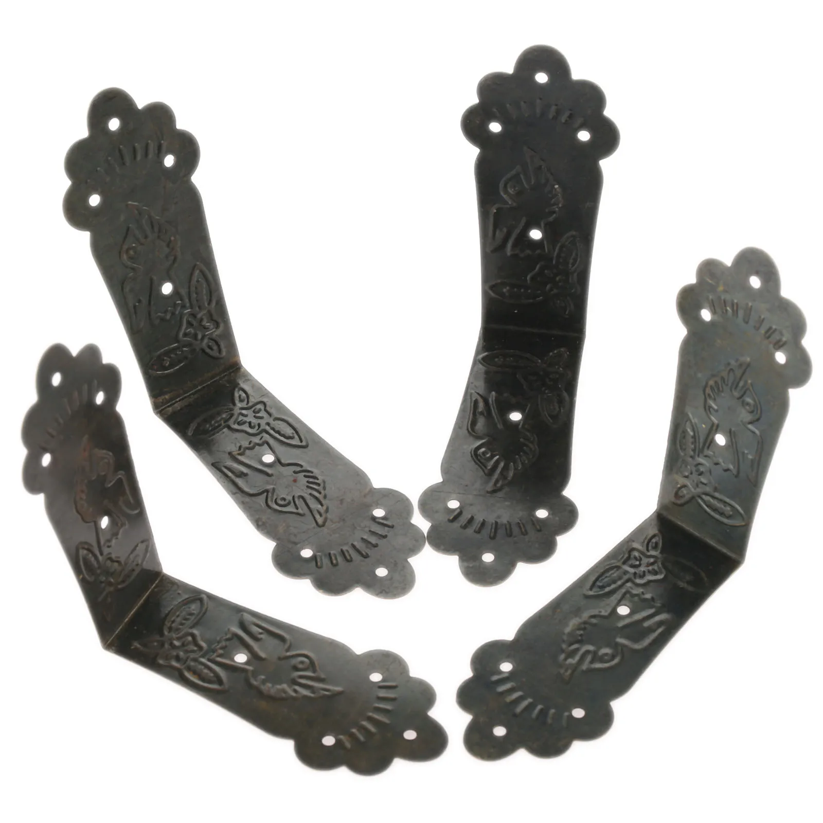 4 шт. винтажные декоративные угловые кронштейны для мебели|decorative corner brackets|corner
