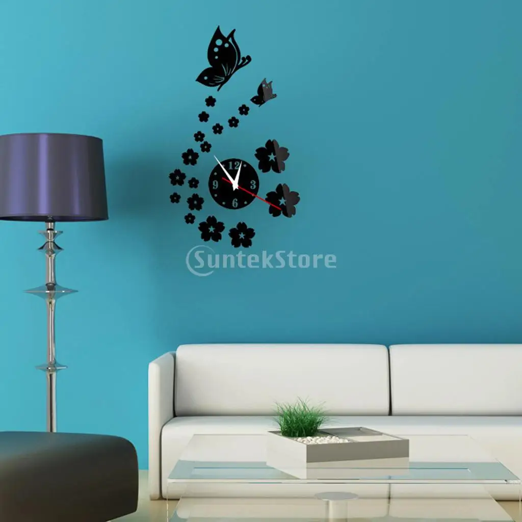 Online kopen wholesale spiegel klok uit china spiegel klok ... Greene muur woonkamer idee
