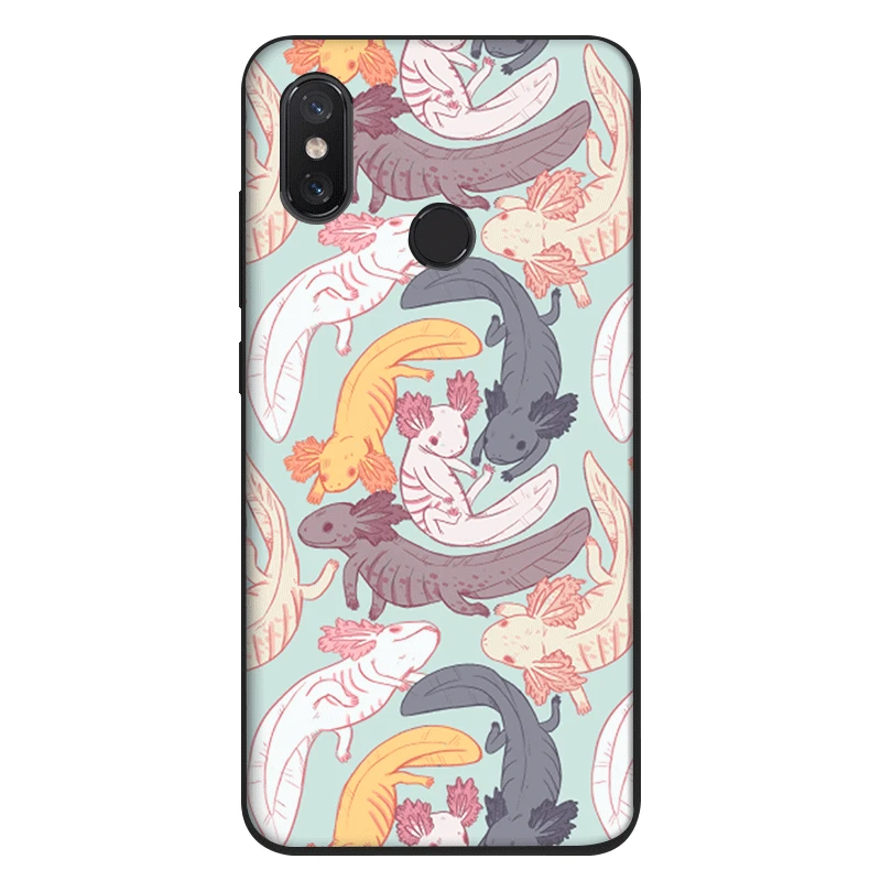 Черный силиконовый чехол из ТПУ для Xiaomi Redmi Note 4 4X 5 6 5A Pro Prime Cute Animal