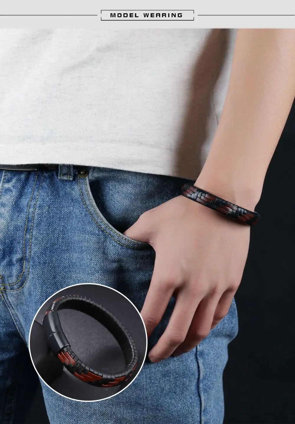 10-leather bracelet