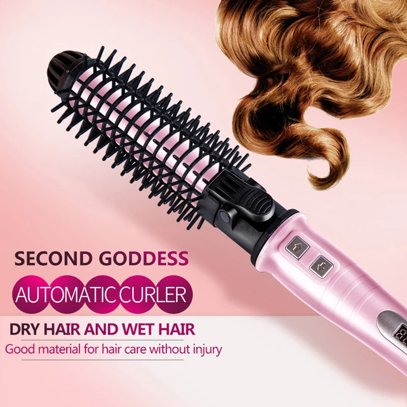 

DIDIHOU Professional Automatic Hair Curler Ceramic Hair Curling Iron Beauty Styling Tools LCD Hair Wand Roller Brush US EU