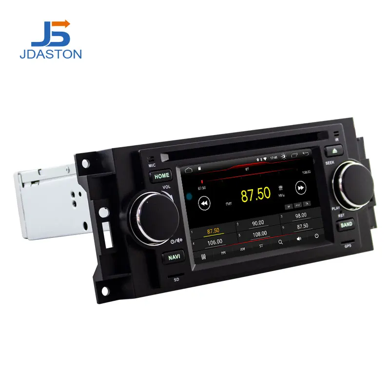 Продажа JDASTON Android 9,1 автомобильный dvd плеер для Jeep Grand Cherokee Commander Wrangler Chrysler 300C PT Cruiser Sebring Dodge caliber ram
