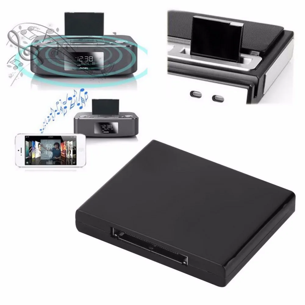 

30 Pin Dock Docking Station Speaker with 1 LED Bluetooth v2.0 A2DP Music Receiver Adapter for iPod For iPhone