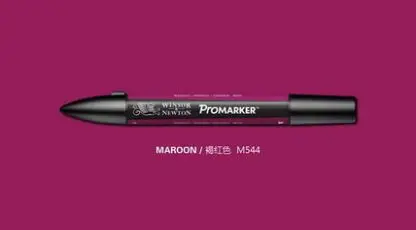 Winsor& Newton ProMarker двойной наконечник графический маркер-фиолетовый цвет тон - Цвет: maroon