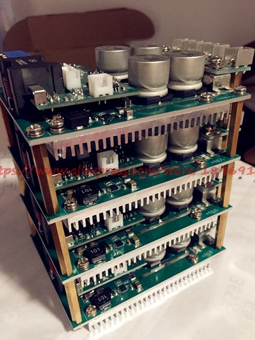 DC-DC automatic lifting pressure module LT8705 Four phase parallel Input / output rated 60A voltage 75V