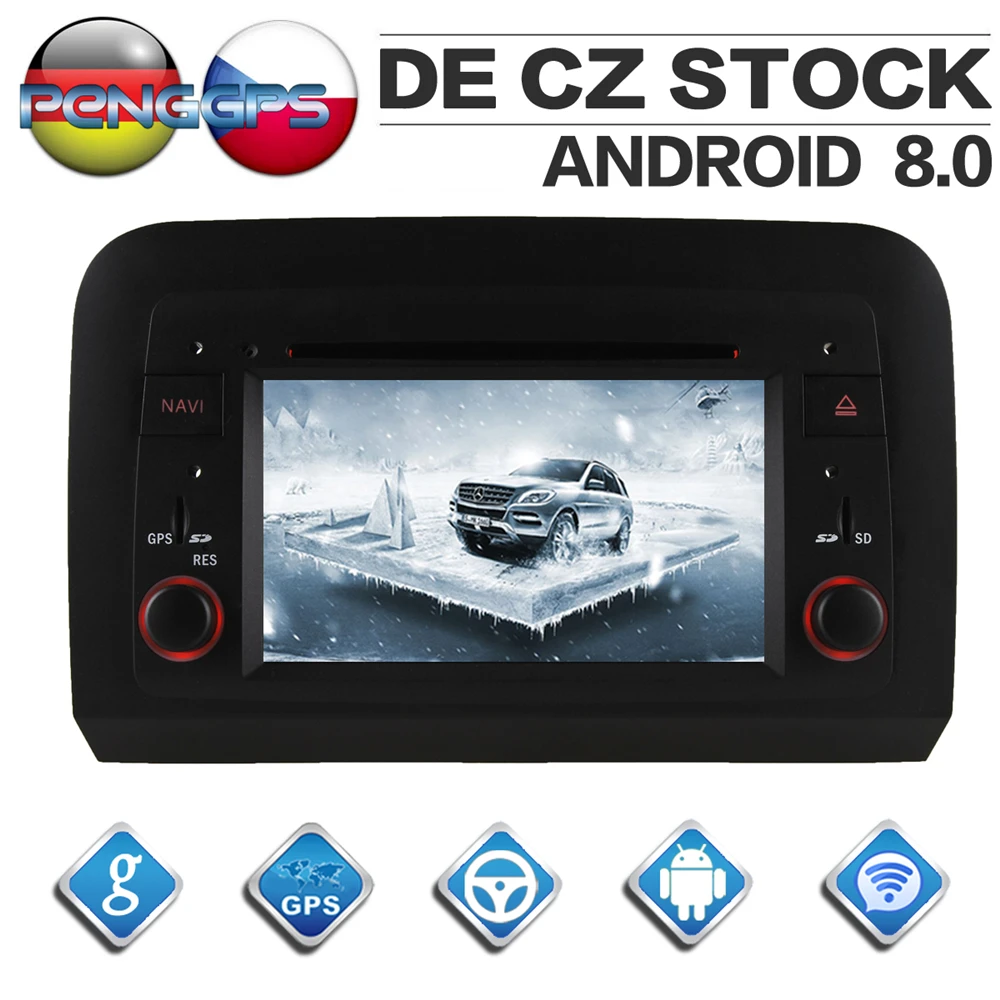 DVD плеер для Fiat Croma 2005 2012 4 Гб + 32 ГБ 2 Din стерео Android 9 0 CD проигрыватель GPS навигация