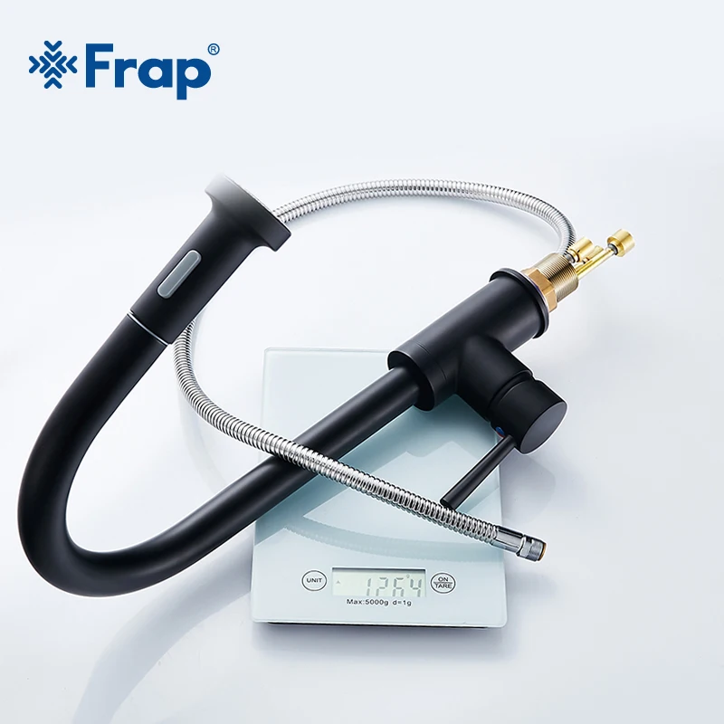 Frap Black Brushed Nickel Kitchen Faucet Single Handle 360 Degree Rotation Spout Pull Out Taps Two Ways To Outflow Taps Y40072 Frap Black Brushed Nickel Kitchen Faucet Single Handle 360 Degree Rotation Spout Pull Out Taps Two Ways To Outflow Taps Y40072