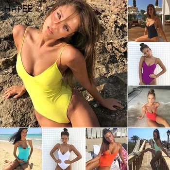 

Sexy Leak Back One Piece Swimsuit
