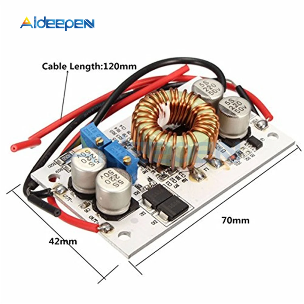 DC повышающий преобразователь постоянного тока, модуль постоянного тока, мобильный источник питания, светодиодный модуль драйвера, неизолированный Повышающий Модуль 250 Вт 10 А