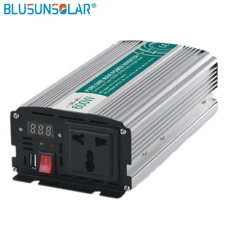 DC/AC 600W DC12v/24 v чистый вход Синусоидальная волна инвертирующий усилитель мощности переменного тока для адаптера переменного 110V 220V 50/60hz инвертор немодулированного синусоидального сигнала