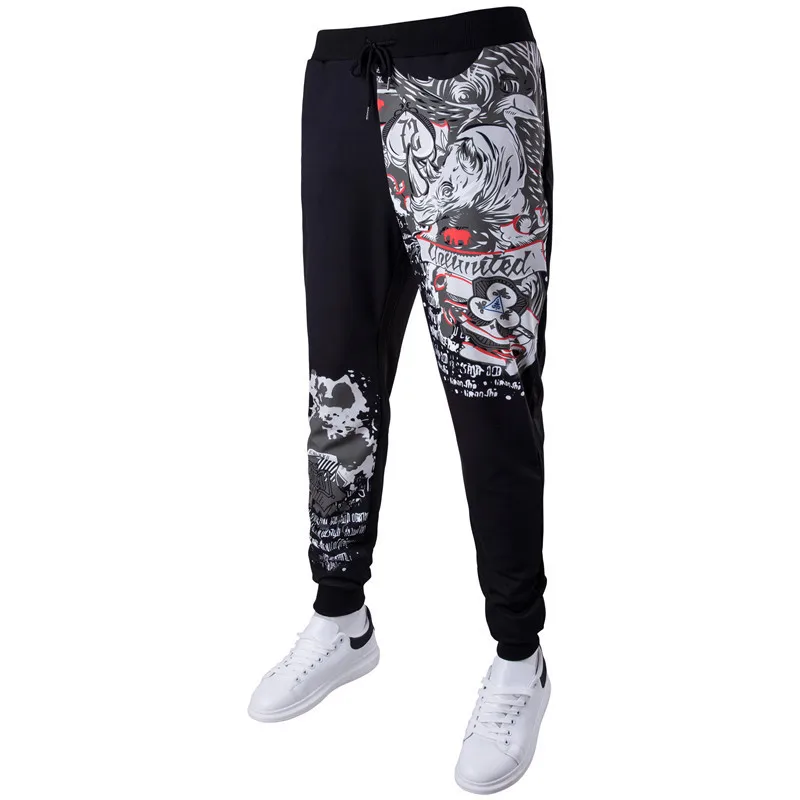Mens Joggers Trousers High Quality Brand Men Pants Animal Print Slacks Sweatpants personality slacks haroun pants Plus Size 3XL