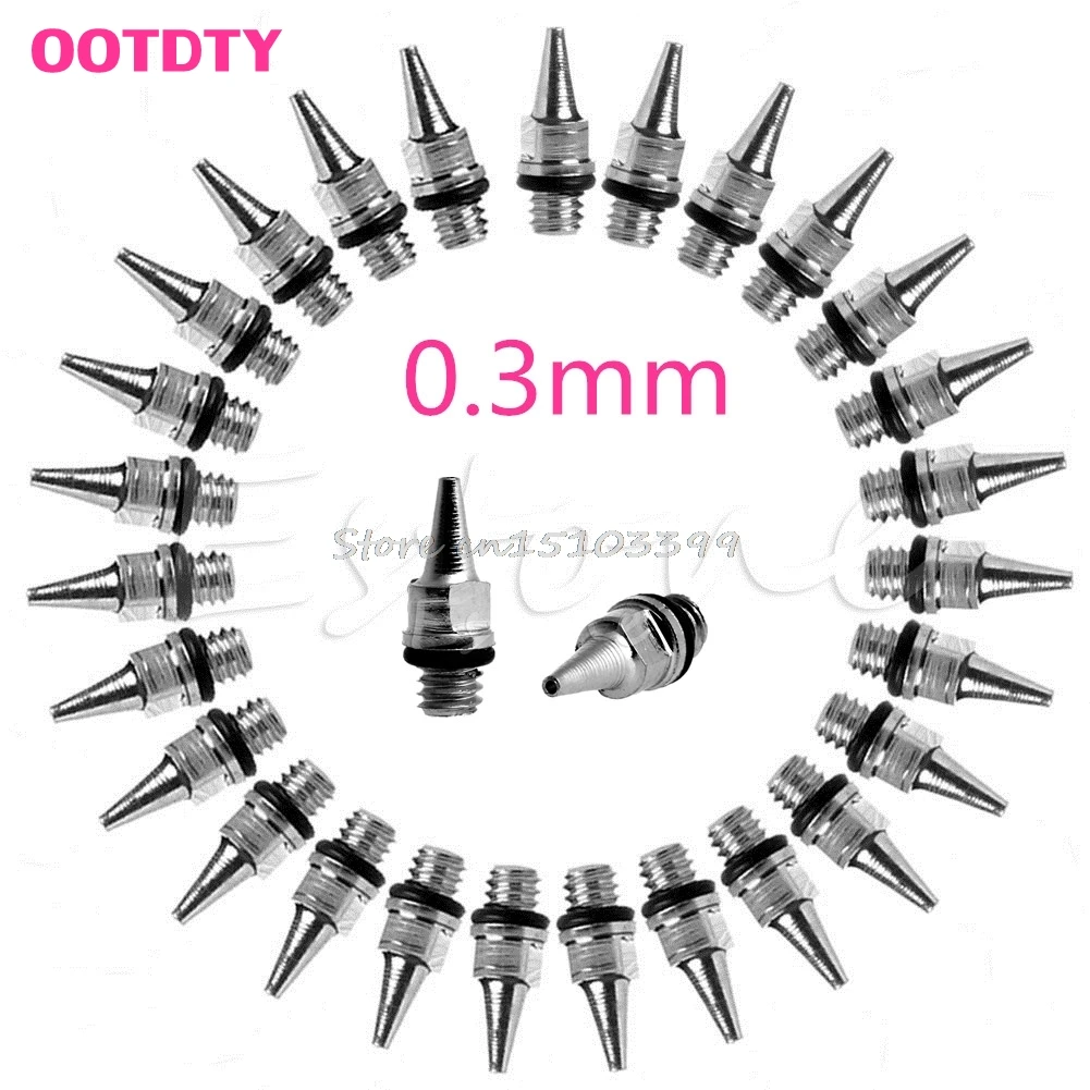 3 шт./лот, 0,3 мм, аксессуары для аэрографа, части машины, насадка для жидкости с бутылкой, новинка, G08, и Прямая поставка