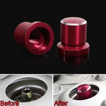 

2x Aluminum Alloy Car Dustproof Shock Absorber Screws Cap Cover For MAZDA CX5 CX-5