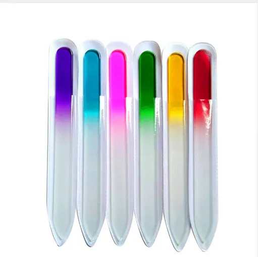 

6pcs/Lot Fashion Nail File Durable Crystal Glass Nail Art Manicure Device Tool File for Women Girl Professional Polishing