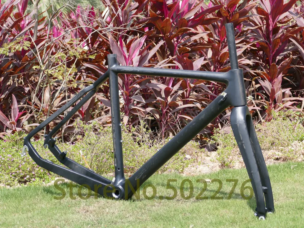 UD/3 k углеродная глянцевая матовая велосипедная Рама для велокросса, шоссейный велосипед с поперечной рамой 53 см(BSA/BB30) Велосипедная вилка+ гарнитура+ Зажим 34,9 мм