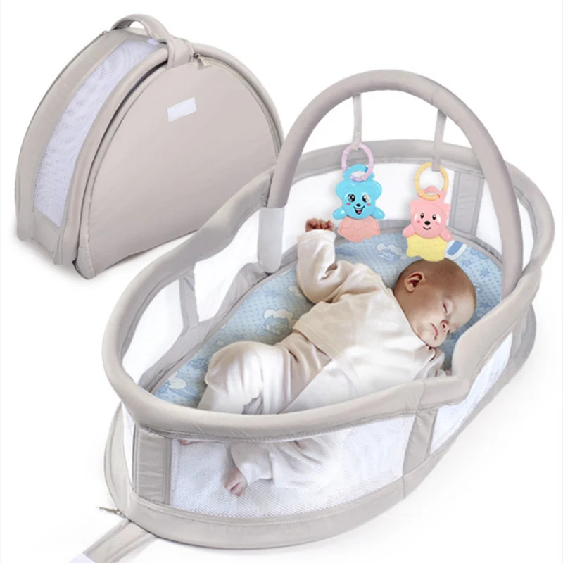 Lit De Nouveau Ne Sac A Dos Multifonctionnel Panier De Couchage Lit De Bebe Matelas Bionique Boite Cadeau Lit De Bebe Pliant Tour A L Etranger Aliexpress