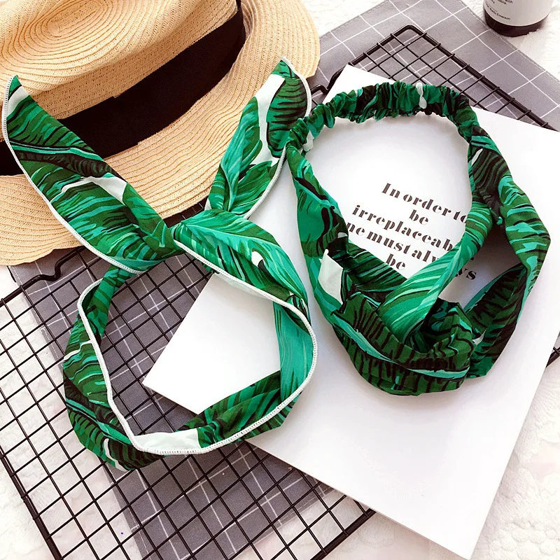 

Korea Colorful Cloth Headbands For Girls Bunny Hairbands For Women Forest Hair Bows Hair Accessories -4