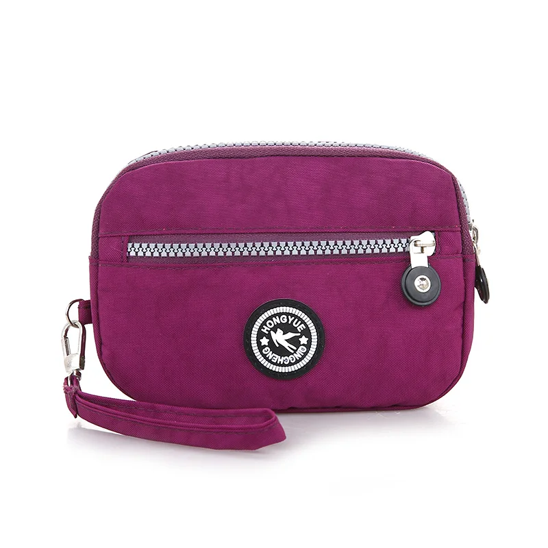 

Bolso Kiple New 2018 Brand Nylon Wallet Double Layer Zipper Coin Pocket Organizer Purse Wristlet Clutch Slim Wallet For Gir