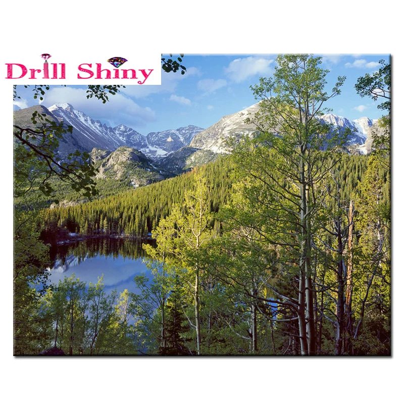 

3D DIY Diamond Painting Cross Stitch tree Diamonds Mosaic icon Diamonds Embroidery natural Landscapes picture hobby Handicraft
