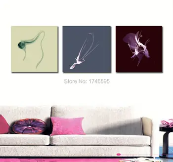 

Big 3pcs modern abstract Wall Art picture for living room bedroom home wall decor beautiful dancer Painting print on Canvas art
