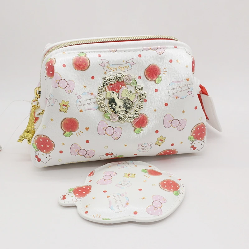 High quality PU hello kitty make up bag cartoon traval cosmetic bag